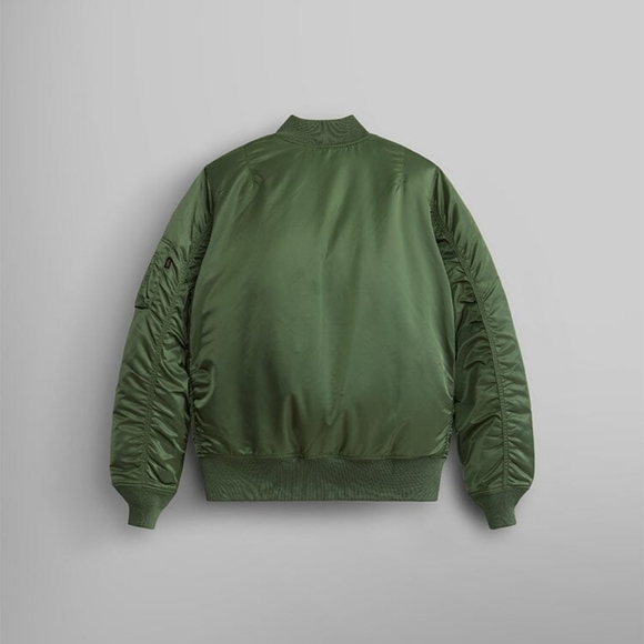 Alpha Industries, Green Bomber Jacket, Size M - Picture 6 of 9